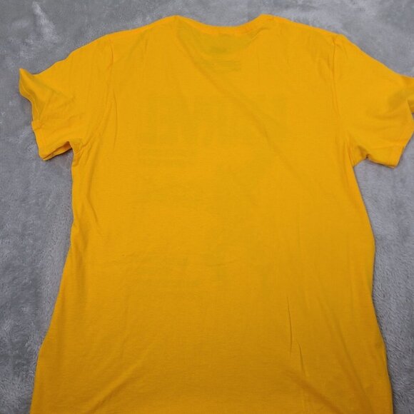 MARVEL Black‎ Panther Wakanda Forever T'Challa Yellow RARE Mad Engine T-Shirt L - Picture 6 of 6